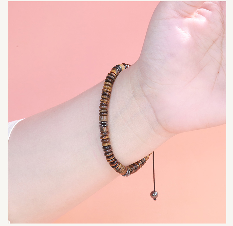 Natural Stone Adjustable Bracelet – Cylinder