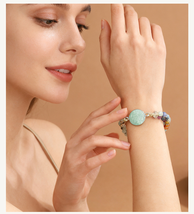 Tree of Life Double-Strand Natural Stone Bracelet – 7 Chakra Gemstone Beads with Adjustable Braided Cord (Aventurine, Rose Quartz, Amethyst, Turquoise, Obsidian, Tiger Eye) Tree of Life Double-Strand Natural Stone Bracelet – 7 Chakra Gemstone Beads with Adjustable Braided Cord (Aventurine, Rose Quartz, Amethyst, Turquoise, Obsidian, Tiger Eye)