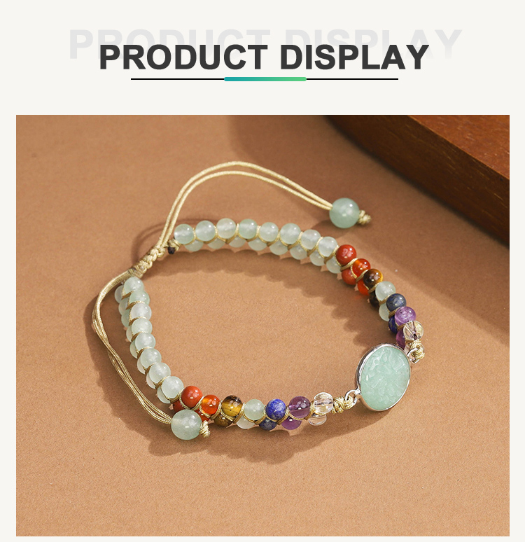 Tree of Life Double-Strand Natural Stone Bracelet – 7 Chakra Gemstone Beads with Adjustable Braided Cord (Aventurine, Rose Quartz, Amethyst, Turquoise, Obsidian, Tiger Eye) Tree of Life Double-Strand Natural Stone Bracelet – 7 Chakra Gemstone Beads with Adjustable Braided Cord (Aventurine, Rose Quartz, Amethyst, Turquoise, Obsidian, Tiger Eye)