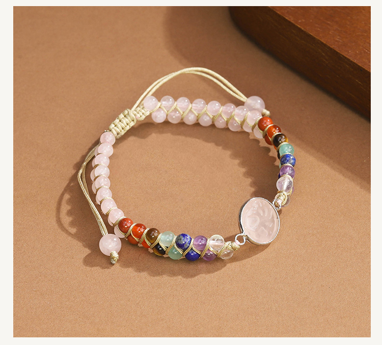 Tree of Life Double-Strand Natural Stone Bracelet – 7 Chakra Gemstone Beads with Adjustable Braided Cord (Aventurine, Rose Quartz, Amethyst, Turquoise, Obsidian, Tiger Eye) Tree of Life Double-Strand Natural Stone Bracelet – 7 Chakra Gemstone Beads with Adjustable Braided Cord (Aventurine, Rose Quartz, Amethyst, Turquoise, Obsidian, Tiger Eye)