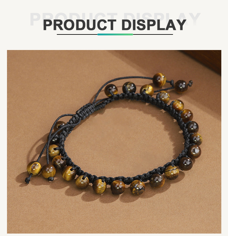 6mm Natural Stone Bead Bracelet – Tiger Eye, Aventurine, Rose Quartz, Multi-Color, Obsidian – Adjustable Cord Jewelry 6mm Natural Stone Bead Bracelet – Tiger Eye, Aventurine, Rose Quartz, Multi-Color, Obsidian – Adjustable Cord Jewelry