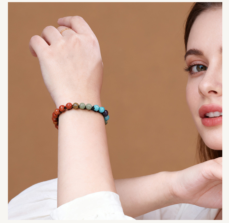 6mm Natural Stone Bead Bracelet – Tiger Eye, Aventurine, Rose Quartz, Multi-Color, Obsidian – Adjustable Cord Jewelry 6mm Natural Stone Bead Bracelet – Tiger Eye, Aventurine, Rose Quartz, Multi-Color, Obsidian – Adjustable Cord Jewelry