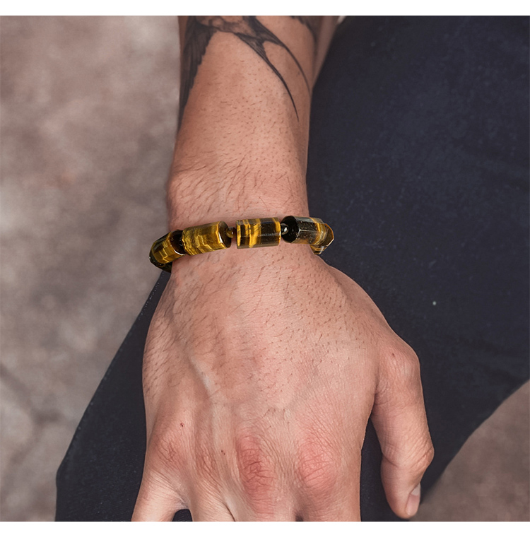 Yellow Tiger Eye Stretch Bracelet Collection Yellow Tiger Eye Stretch Bracelet Collection