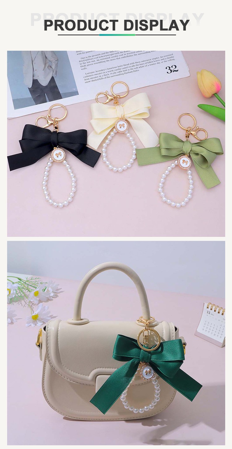 Custom Ribbon Bow Phone Charm