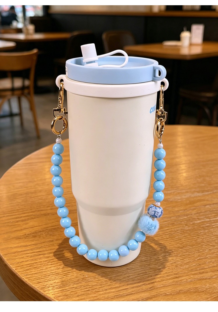 Wholesale Beaded Tumbler Charm Chains | Heart Wholesale Beaded Tumbler Charm Chains | Heart
