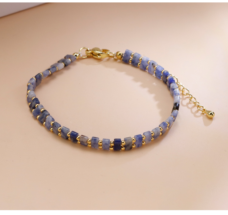 Natural Stone Minimalist Beaded Bracelet Natural Stone Minimalist Beaded Bracelet