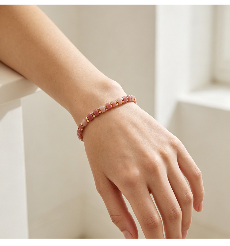 Natural Stone Minimalist Beaded Bracelet Natural Stone Minimalist Beaded Bracelet