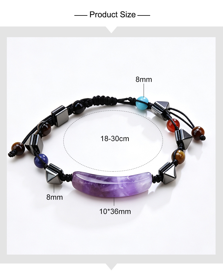 Natural Stone Pull-String Bracelet with Colorful Gemstone Beads Natural Stone Pull-String Bracelet with Colorful Gemstone Beads