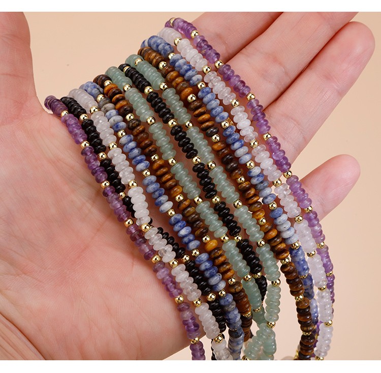 Natural Stone Pearl Beaded Necklace Natural Stone Pearl Beaded Necklace