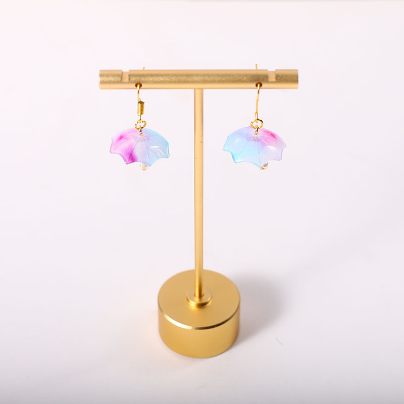 Fashion Acetic Acid Material Mini Umbrella Earring Resin Drop Earrings for Women