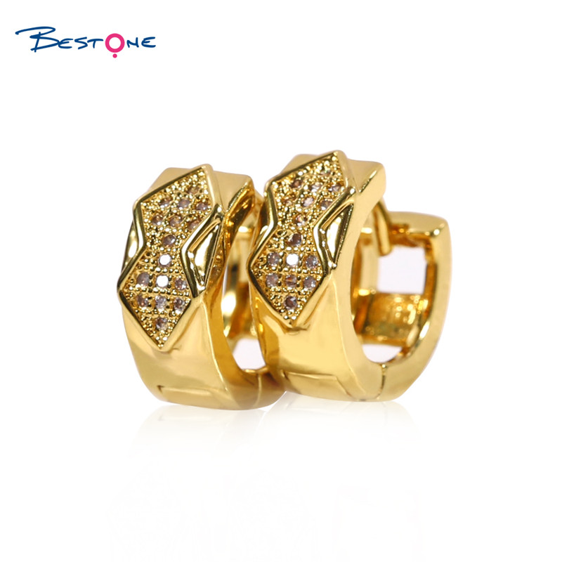 Luxury Fashion Crystal Zircon Diamond Gold Plated Butterfly Stud Earring Set Hoop Earing Jewelry Women