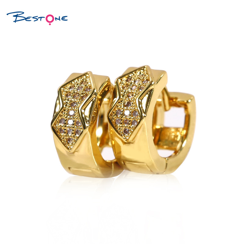 Luxury Fashion Crystal Zircon Diamond Gold Plated Butterfly Stud Earring Set Hoop Earing Jewelry Women