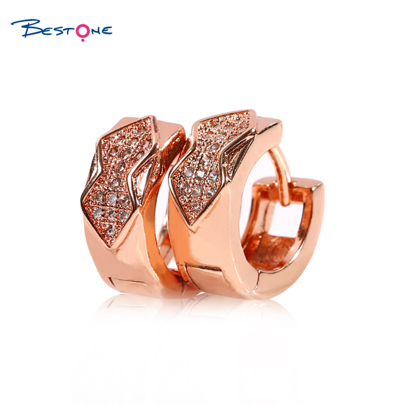 Luxury Fashion Crystal Zircon Diamond Gold Plated Butterfly Stud Earring Set Hoop Earing Jewelry Women