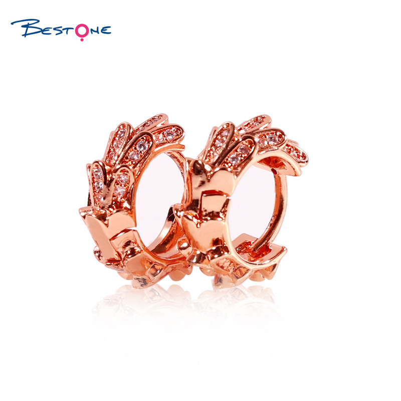 New Design European Fashion Geometric Earrings Hot Sale Personality Gold Plated Alloy Hoop Earrings