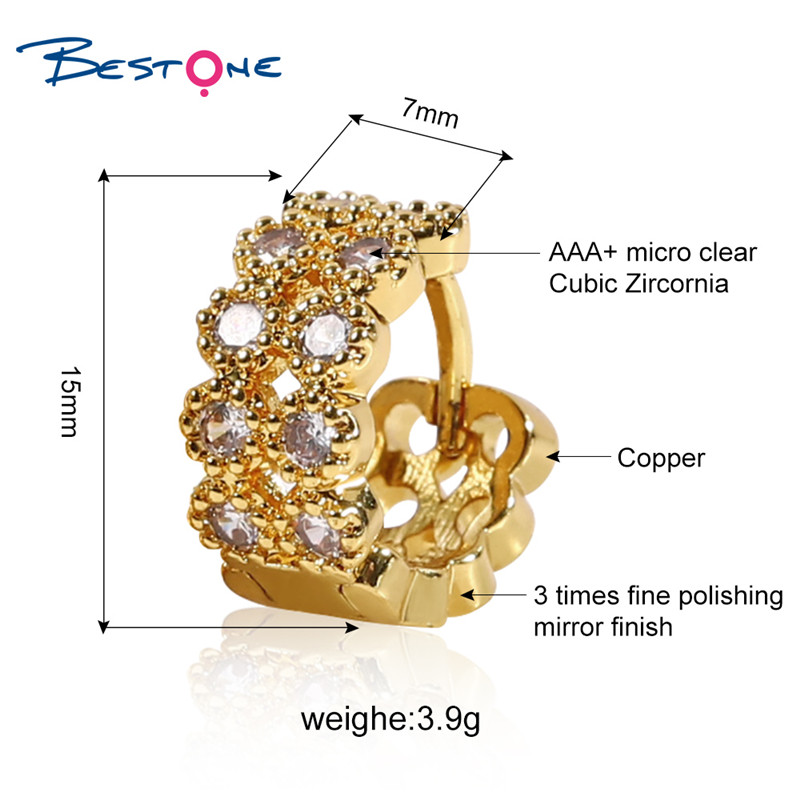 Bestone Jewelry Hoop Earrings Women Nickel Free Hook Earring