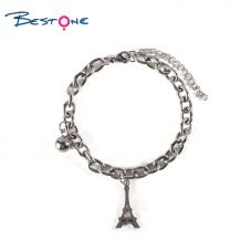 Fashion 304 Stainless Steel Jewelry Chain Charms Bracelet for Women Men