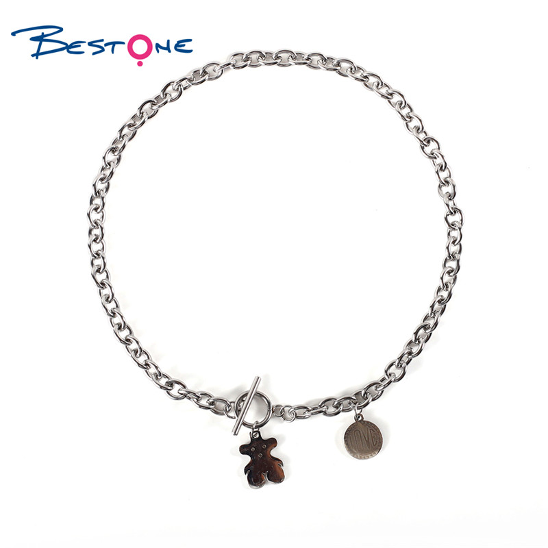 High Quality 304 Stainless Steel OT Buckle Charms Necklace