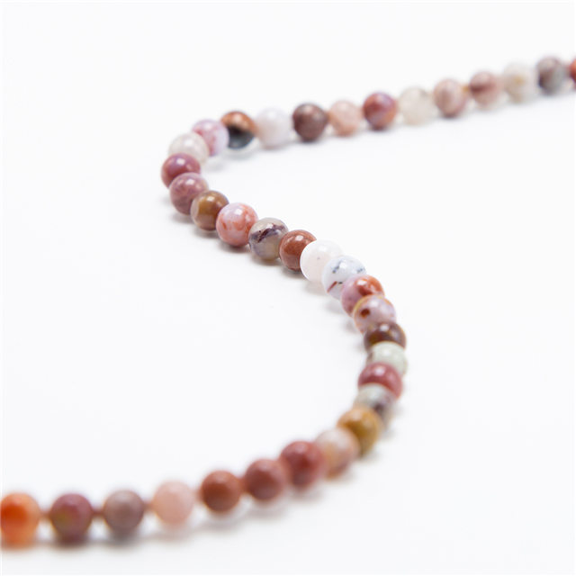 Red Marine Agate Beads