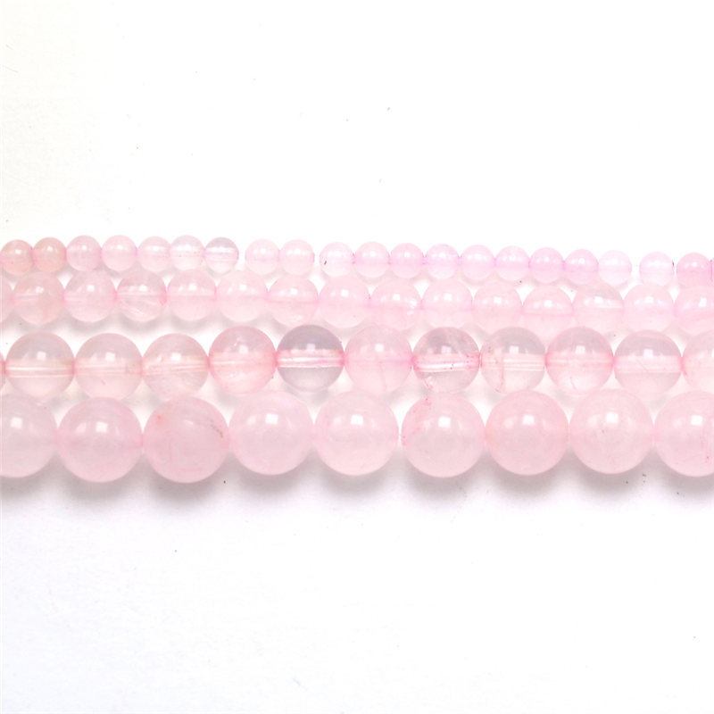 4mm 6mm 8mm 10mm Rose Quartz Gemstone Loose Round Beads made in china