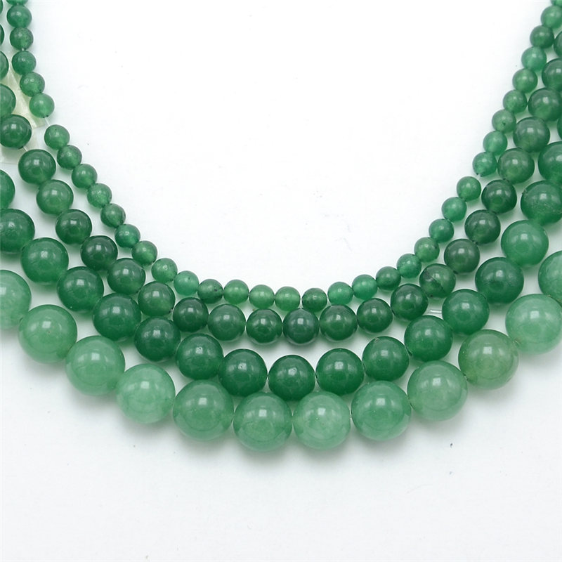 4mm 6mm 8mm 10mm Natural Green Aventurine Round Beads made in china