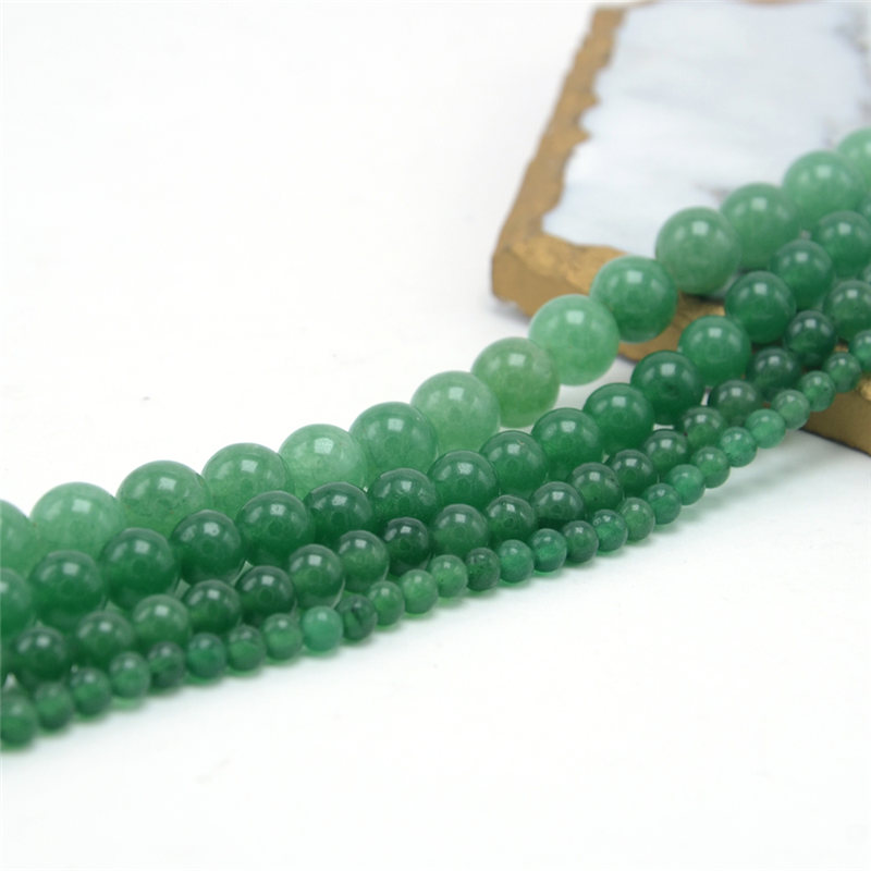 4mm 6mm 8mm 10mm Natural Green Aventurine Round Beads made in china