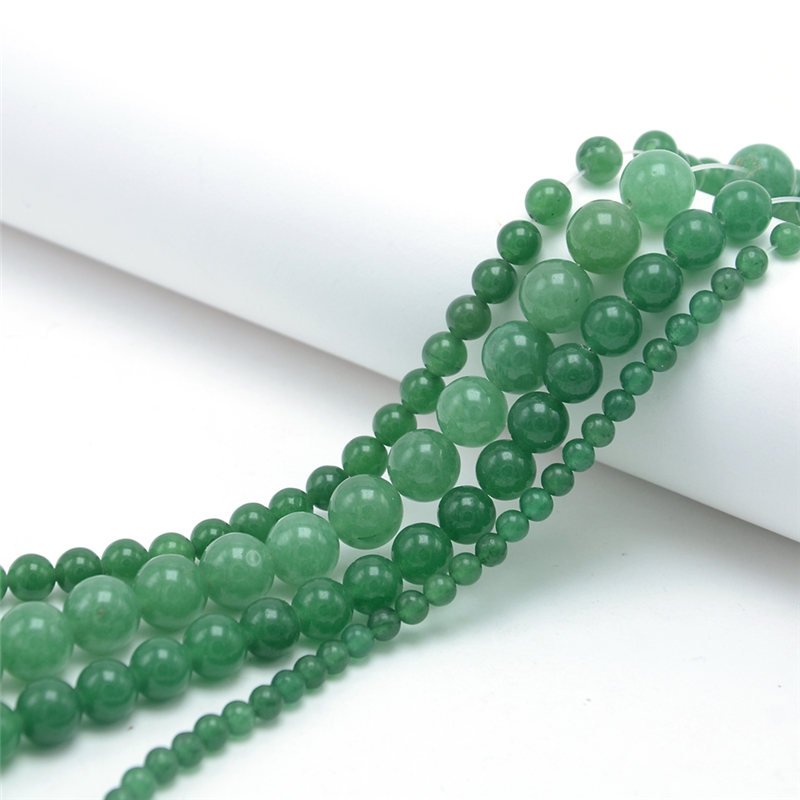 4mm 6mm 8mm 10mm Natural Green Aventurine Round Beads made in china