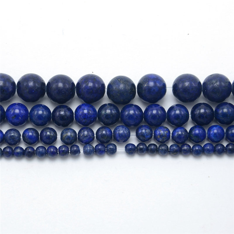 Hot Sell 4/6/8/10mm Lapis Round Natural Stone Beads for DIY Jewelry Making made in china