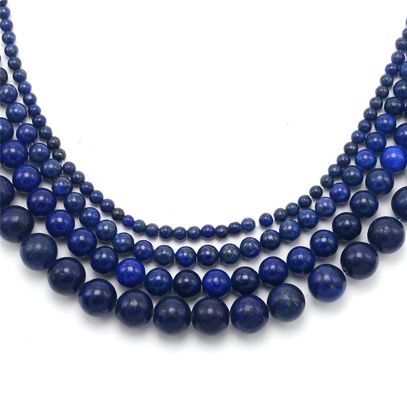 Hot Sell 4/6/8/10mm Lapis Round Natural Stone Beads for DIY Jewelry Making made in china