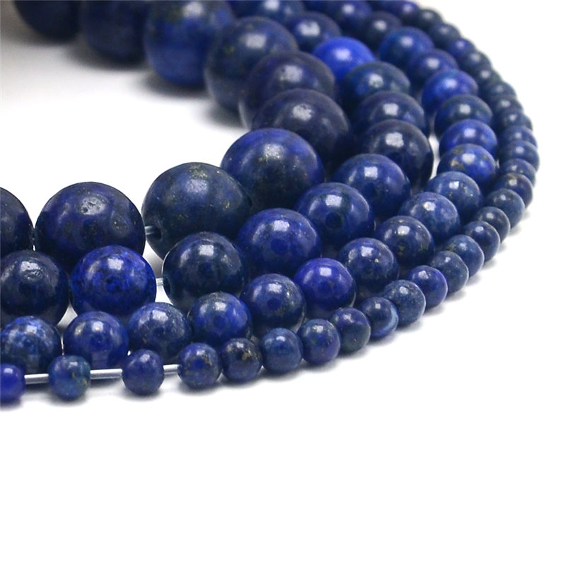 Hot Sell 4/6/8/10mm Lapis Round Natural Stone Beads for DIY Jewelry Making made in china