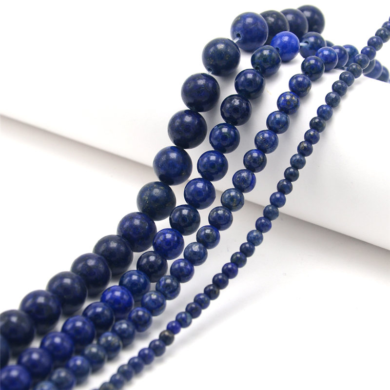 Hot Sell 4/6/8/10mm Lapis Round Natural Stone Beads for DIY Jewelry Making made in china