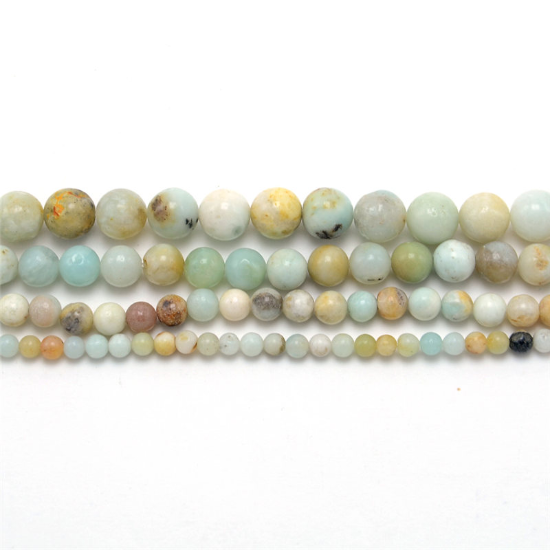 High Quality 4mm 6mm 8mm 10mm Amazonite Round Jewelry Beads for DIY Jewelry Making made in china