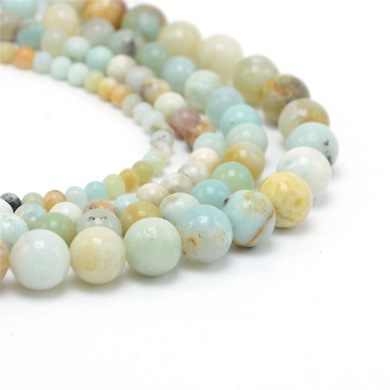 High Quality 4mm 6mm 8mm 10mm Amazonite Round Jewelry Beads for DIY Jewelry Making made in china