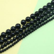 Wholesale 4mm 6mm 8mm 10mm Natural Gemstone Obsidian Round Beads for Men Women Bracelet made in china