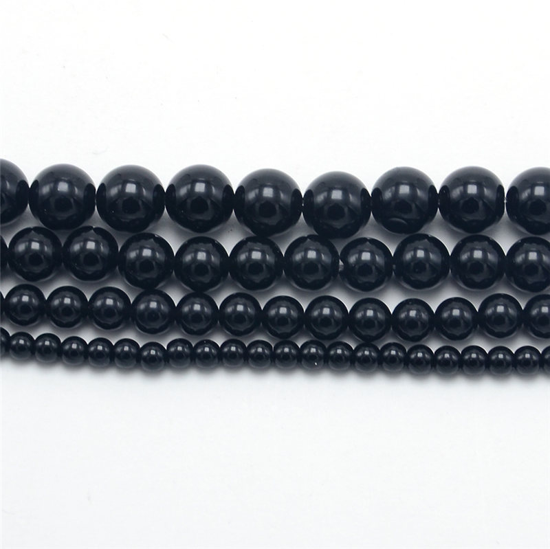 Wholesale 4mm 6mm 8mm 10mm Natural Gemstone Obsidian Round Beads for Men Women Bracelet made in china