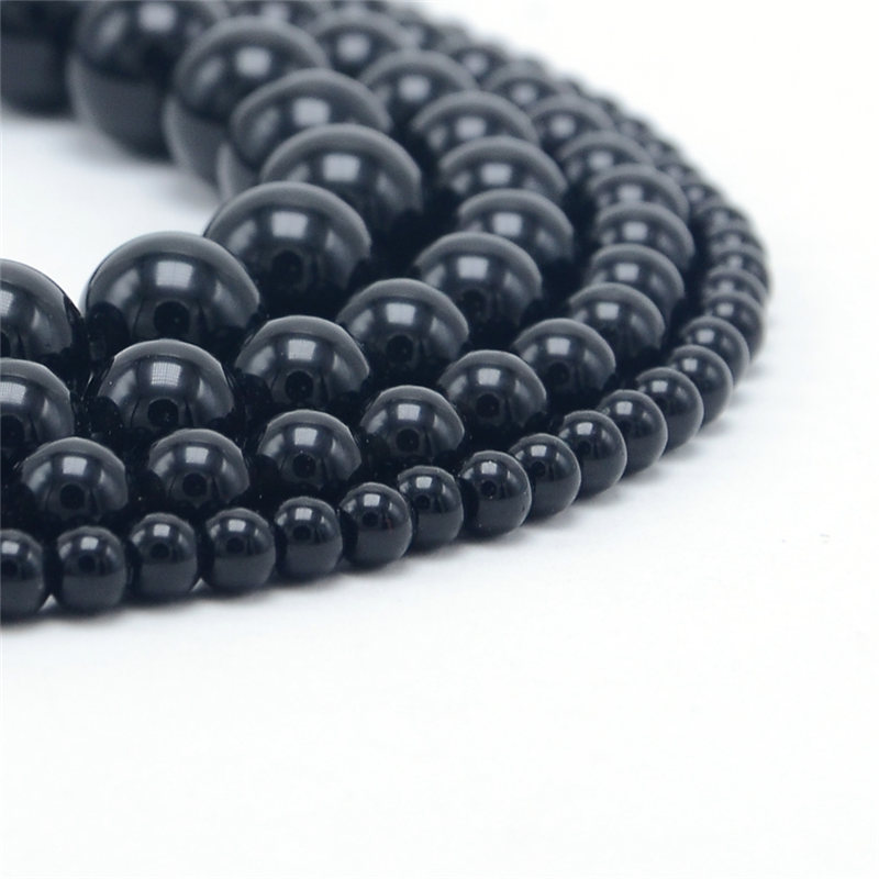 Wholesale 4mm 6mm 8mm 10mm Natural Gemstone Obsidian Round Beads for Men Women Bracelet made in china