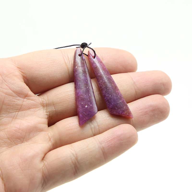 New Competitive Lepidolite Gem Pendant for DIY Jewelry Gemstone Necklace Making