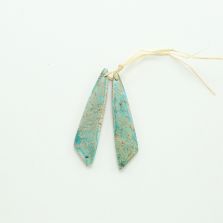 Impression Jasper Gem Pendant for DIY Jewelry Gemstone Necklace Making