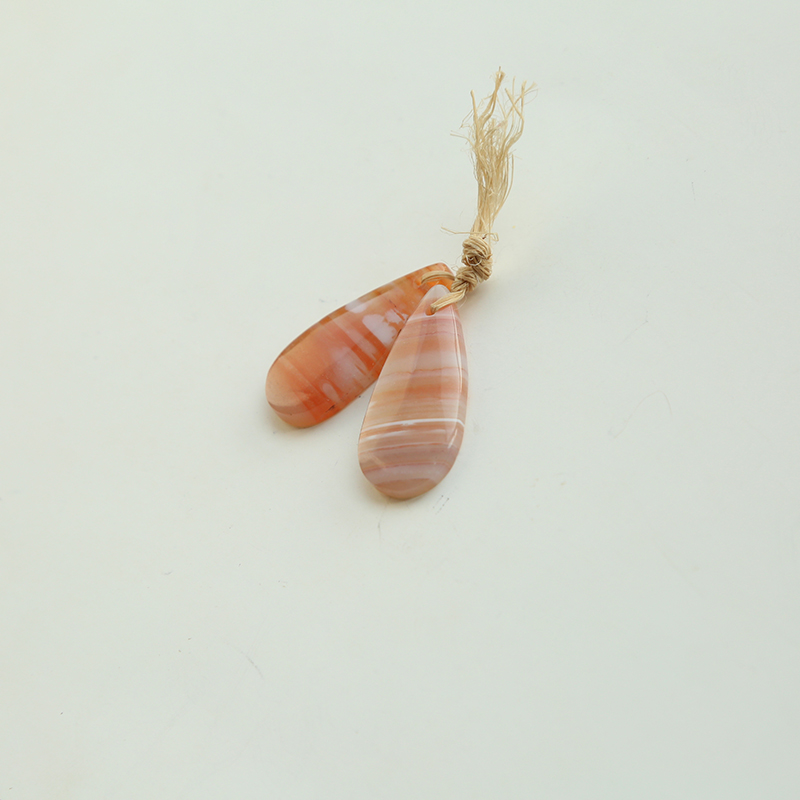 Natural Striped Agate Gem Pendant for DIY Jewelry Gemstone Necklace Making