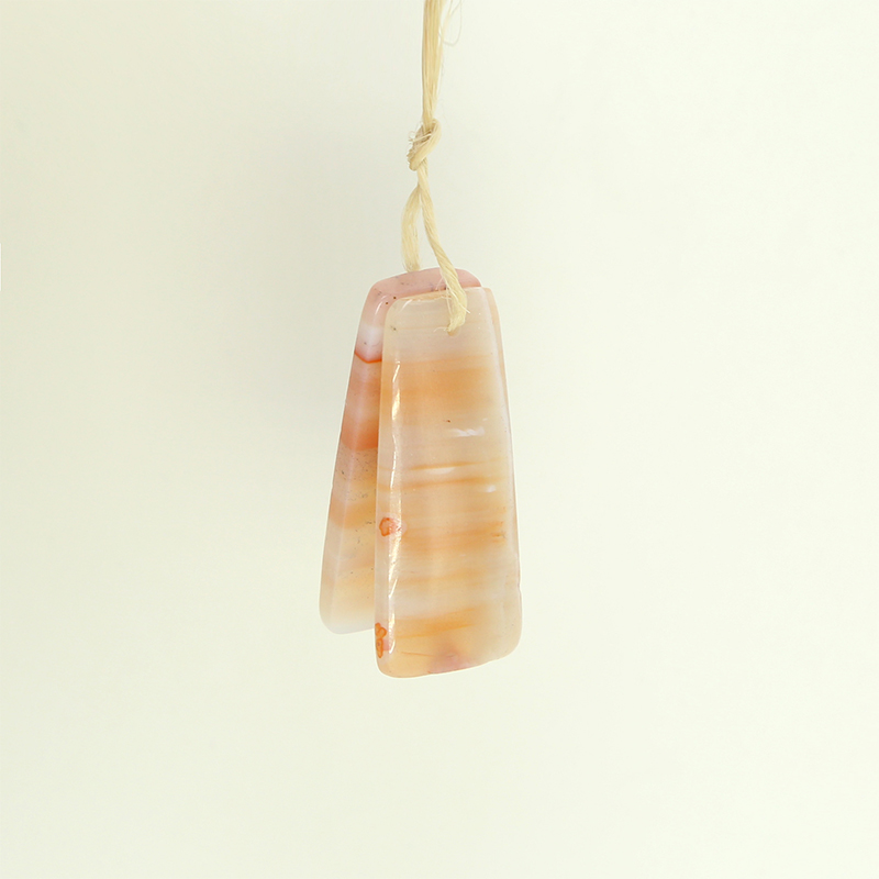 Wholesale Striped Agate Gem Pendant for DIY Jewelry Gemstone Necklace Making