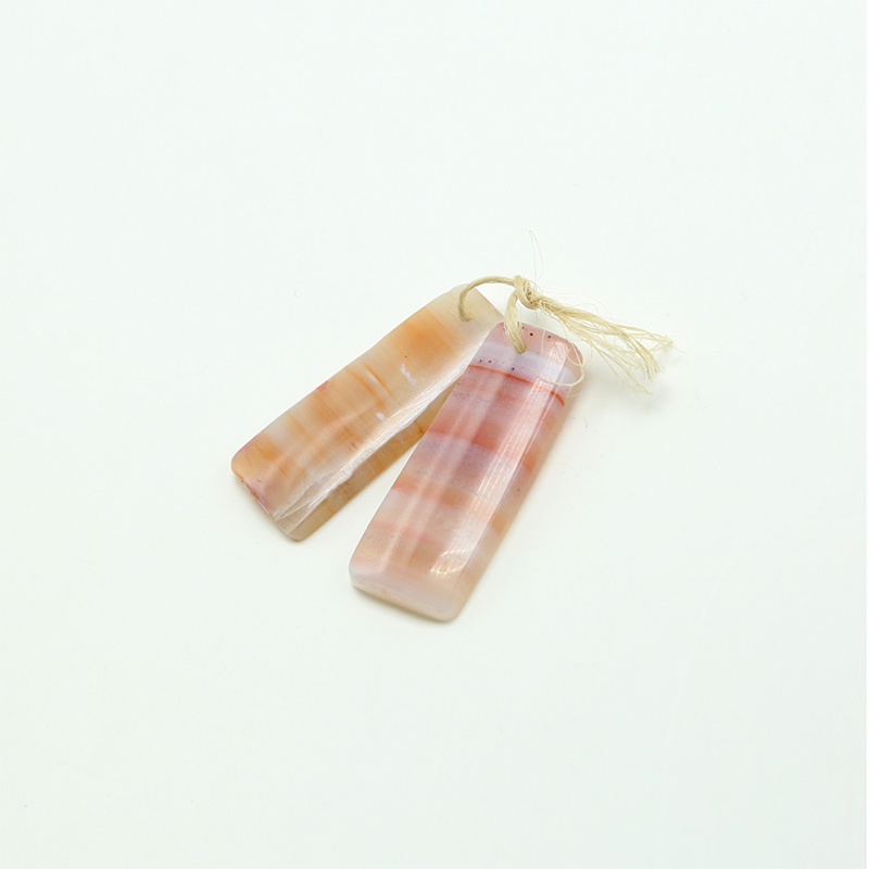 Wholesale Striped Agate Gem Pendant for DIY Jewelry Gemstone Necklace Making