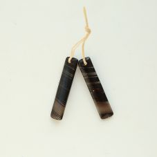 Natural Striped Obsidian Gem Pendant for DIY Jewelry Gemstone Necklace Making