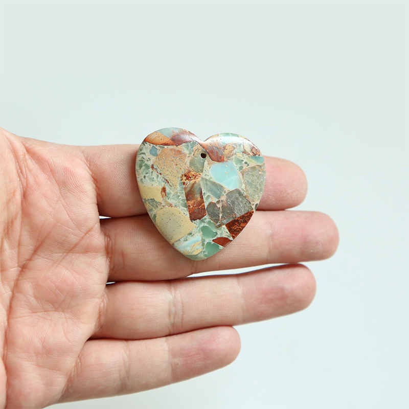 Snakeskin Jasper Gem Pendant for DIY Jewelry Gemstone Necklace Making