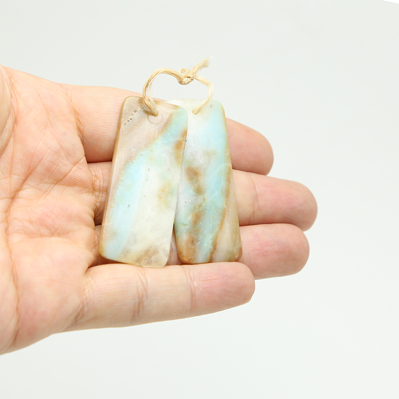 Amazonite Gem Pendant for DIY Jewelry Gemstone Necklace Making