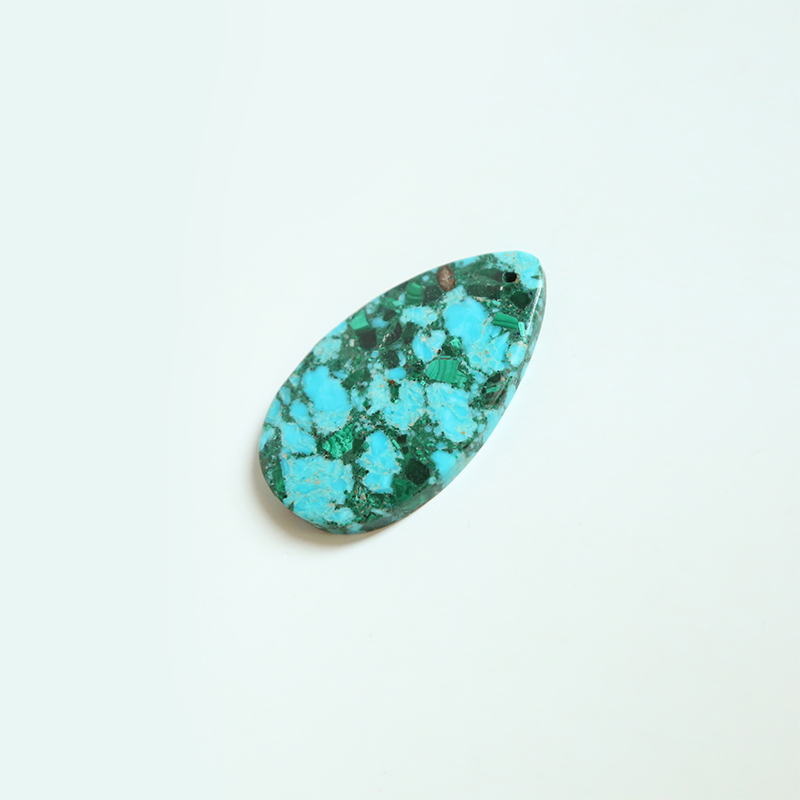 Hot Sell Composite Malachite Gem Pendant for DIY Jewelry Gemstone Necklace Making