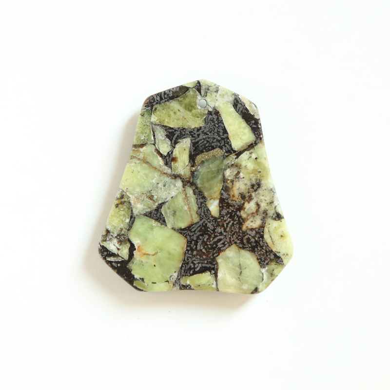 Composite Peridot Gem Pendant for DIY Jewelry Gemstone Necklace Making