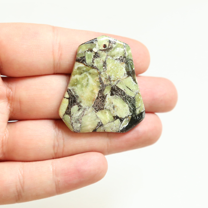 Composite Peridot Gem Pendant for DIY Jewelry Gemstone Necklace Making