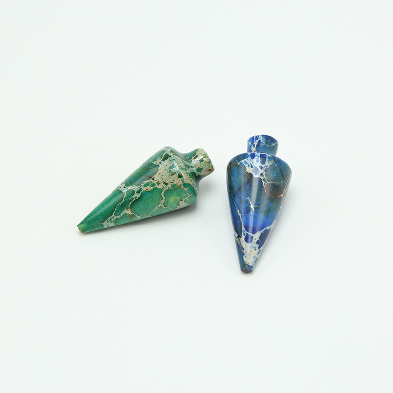 Multi Color Imperial Jasper Impression Jasper Gem Pendant for DIY Jewelry Gemstone Necklace Making
