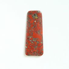 Composite Red Jasper Gem Pendant Trapezoid for DIY Jewelry Gemstone Necklace Making