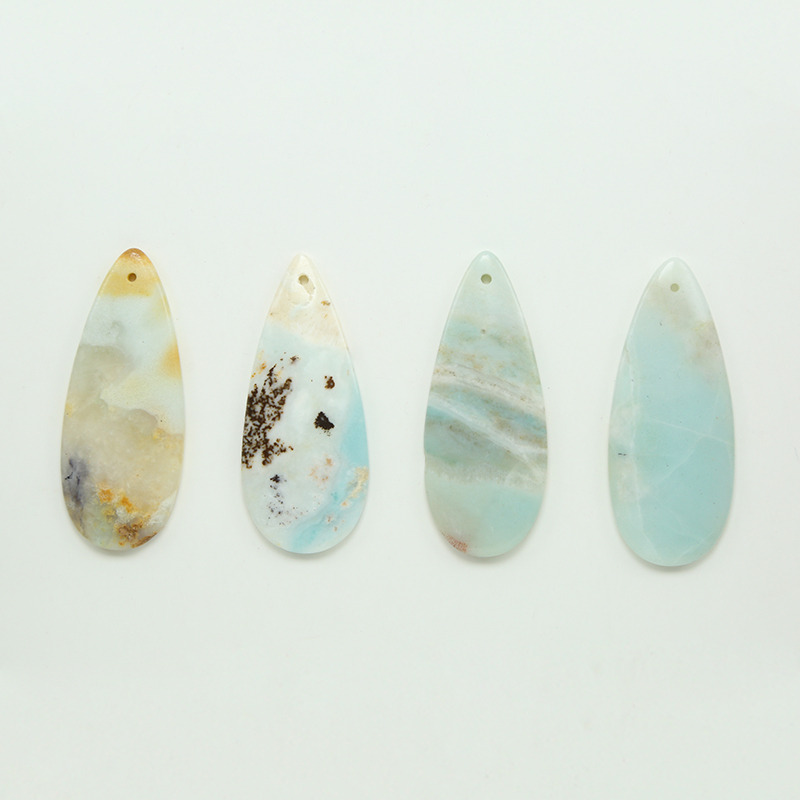 Premium Natural Amazonite Gem Pendant for DIY Jewelry Gemstone Necklace Making