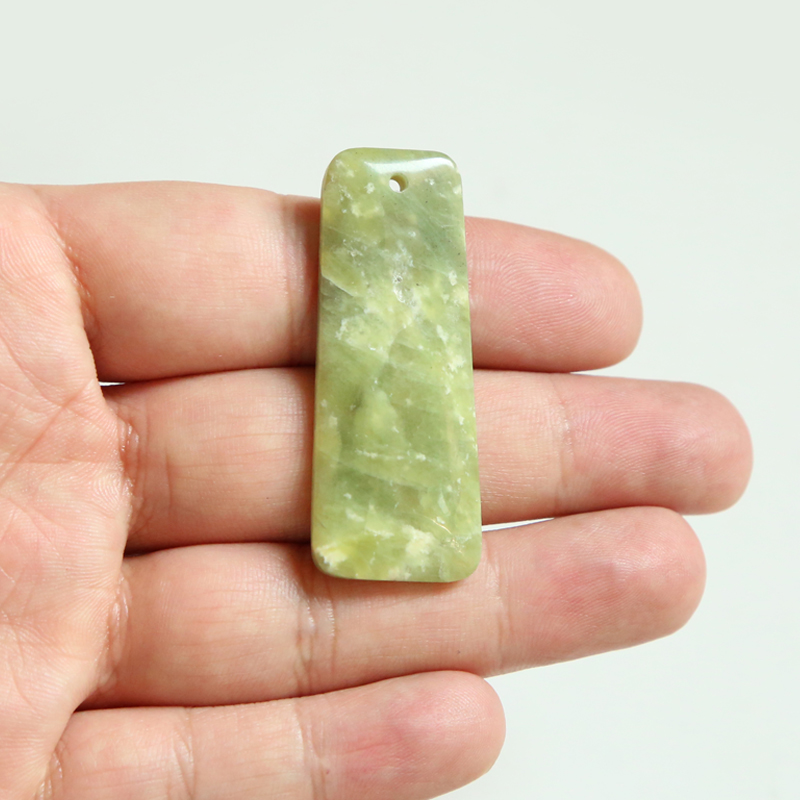 Hot Sell Peridot Gem Pendant Trapezoid for DIY Jewelry Gemstone Necklace Making